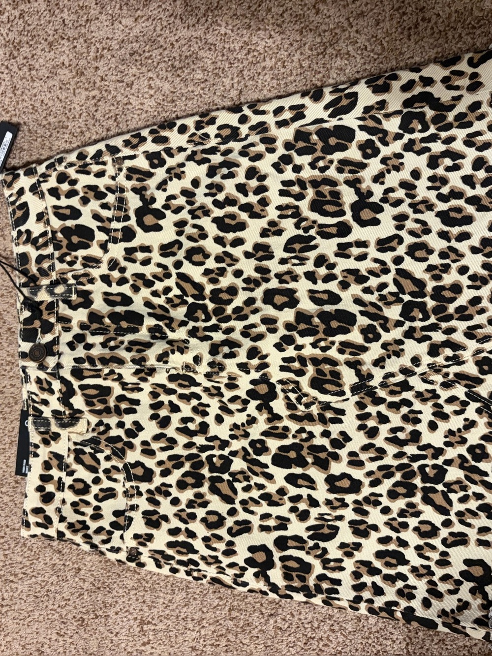 NWT lucky and blessed cheetah print  mini skirt